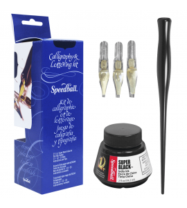 Speedball Kit de Penas e Tinta para Caligrafia
