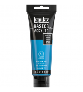 Tinta Acrílica Liquitex Basics 984 Fluorescent Blue 118ml