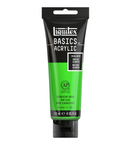 Tinta Acrílica Liquitex Basics 985 Fluorescent Green 118ml