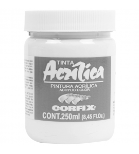 Tinta Acrílica Corfix 250ml 102 Branco Titânio G1