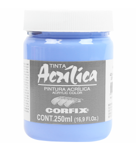 Tinta Acrílica Corfix 250ml 108 Azul Hortênsia G1