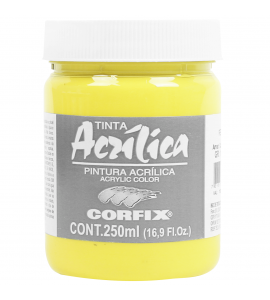 Tinta Acrílica Corfix 250ml 122 Amarelo Cad Claro G1