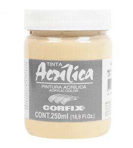 Tinta Acrílica Corfix 250ml 76 Amarelo Pele G1