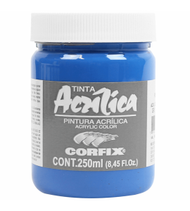 Tinta Acrílica Corfix 250ml 85 Azul Cerúleo G1