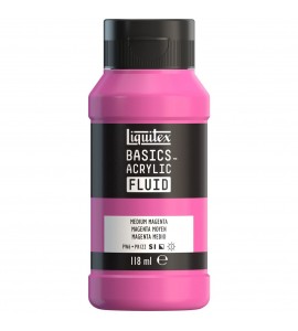 Tinta Acrílica Liquitex Basics Fluída 118ml S1 500 Medium Magenta
