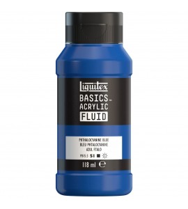 Tinta Acrílica Liquitex Basics Fluída 118ml S1 316 Phthalocyanine Blue