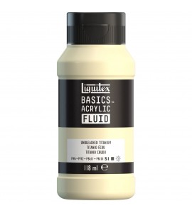 Tinta Acrílica Liquitex Basics Fluída 118ml S1 434 Unbleached Titanium 