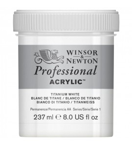 Tinta Acrílica Profissional Winsor & Newton 237ml Titanium White