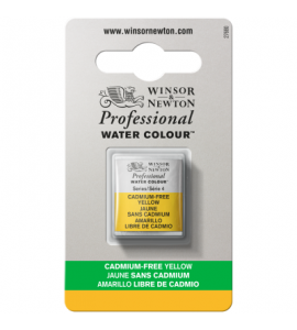Tinta Aquarela Profissional Winsor & Newton Pastilha S4 890 Cadmium-Free Yellow