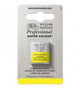 Tinta Aquarela Profissional Winsor & Newton Pastilha S4 086 Cadmium Lemon