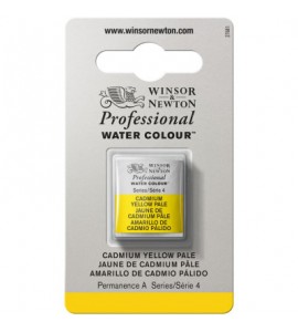 Tinta Aquarela Profissional Winsor & Newton Pastilha S4 118 Cadmium Yellow Pale