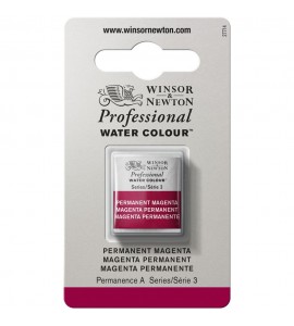 Tinta Aquarela Profissional Winsor & Newton Pastilha S3 489 Permanent Magenta