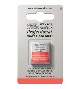 Tinta Aquarela Profissional Winsor & Newton Pastilha S3 548 Quinacridone Red