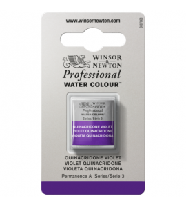Tinta Aquarela Profissional Winsor & Newton Pastilha S3 550 Quinacridone Violet