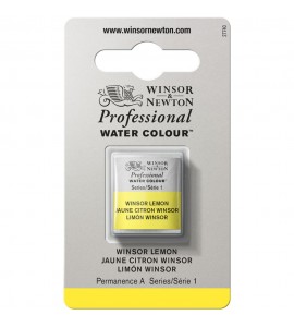 Tinta Aquarela Profissional Winsor & Newton Pastilha S1 722 Winsor Lemon