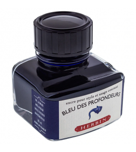 Tinta para Caneta Tinteiro Herbin La Perle des Encres 30ml Bleu Des Profondeurs