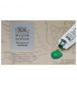 Tinta Guache Winsor & Newton Designers 06 Cores 