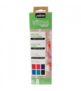 Tinta Initia Vitrea Colour 2 Pebeo 6 Unidades