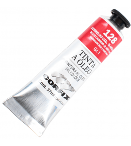 Tinta a Óleo Corfix 37ml 128 Vermelho Cád. Claro G1