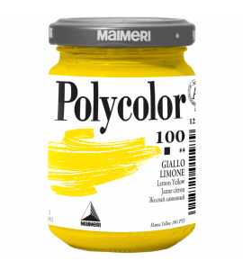 Tinta Acrílica Polycolor Maimeri 140ml Vinilica Lemon Yellow 100