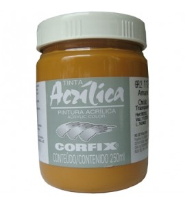 Tinta Acrílica Corfix 250ml 112 Amarelo Óxido Transparente G2