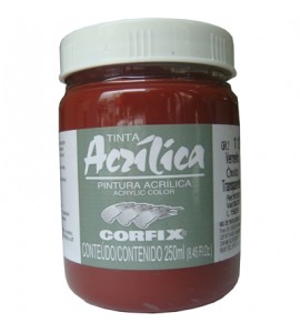 Tinta Acrílica Corfix 250ml 113 Vermelho Óxido Transparente G2