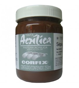 Tinta Acrílica Corfix 250ml 118 Sépia G1
