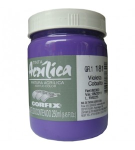 Tinta Acrílica Corfix 250ml 181 Violeta Cobalto G1
