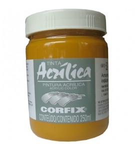 Tinta Acrílica Corfix 250ml 52 Amarelo Indiano G1