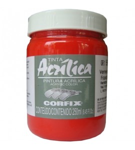Tinta Acrílica Corfix 250ml 56 Vermelho Francês G1