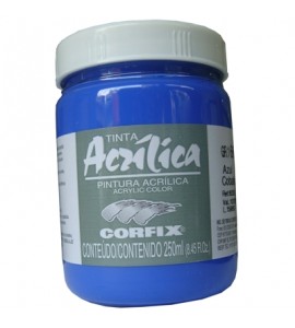 Tinta Acrílica Corfix 250ml 66 Azul Cobalto G1
