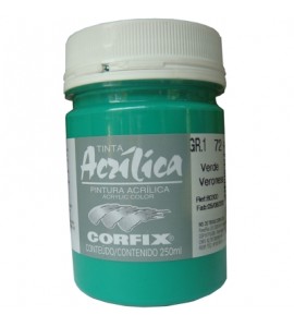 Tinta Acrílica Corfix 250ml 72 Verde Veronese G1