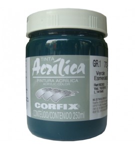 Tinta Acrílica Corfix 250ml 73 Verde Esmeralda G1
