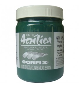 Tinta Acrílica Corfix 250ml 75 Verde Inglês G1