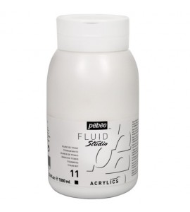 Tinta Acrílica Para Tela Pébéo 1000ml 11 Branco Titânio