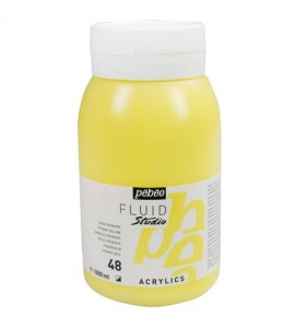 Tinta Acrílica Para Tela Pébéo 1000ml 48 Amarelo Primário