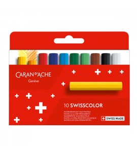Pastel Wax Swisscolor Caran d’Ache 10 Cores
