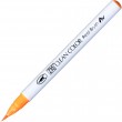 Caneta Zig Clean Color Real Brush Kuretake 002 Fluor Orange