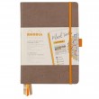 Bloco Goalbook Rhodia Capa Dura Taupe A5