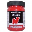 Tinta Acrílica 250ml Corfix Arts 130 Vermelho Cádmio Escuro (IMI