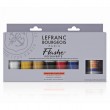 Estojo Lefranc & Bourgeois Flashe 6 Cores + Verniz Fosco