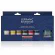 Estojo Tinta Acrílica Lefranc & Bourgeois Fine 6 Cores 20ml + Medium