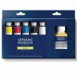 Estojo Tinta Óleo Lefranc & Bourgeois Fine 5 Cores + Medium