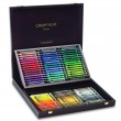 Estojo Giz Neocolor Aquarelável Caran d’ Ache II 84 Cores Cx Madeira