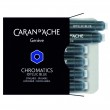 Cartucho Caneta Tinteiro Caran d’Ache Chromatics Idyllic Blue C/6