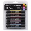 Marcador Promarker 12 Cores + Blender Set 1 Winsor & Newton