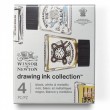 Tinta Ink Collection 4 Metallic Tones Para Desenho Winsor & Newton