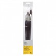 Kit de Pincéis Winsor & Newton Galeria 5 Unidades Cabo Longo