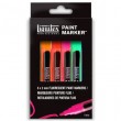 Kit Marcador Paint Marker Liquitex 4mm 06 Cores Fluorescentes