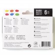Estojo Tinta Acrílica Liquitex Basics 06 Cores Fluorescentes 22ml 